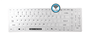 Its cool flat wireless Keyboard, US INTL, wit met drape - compudent